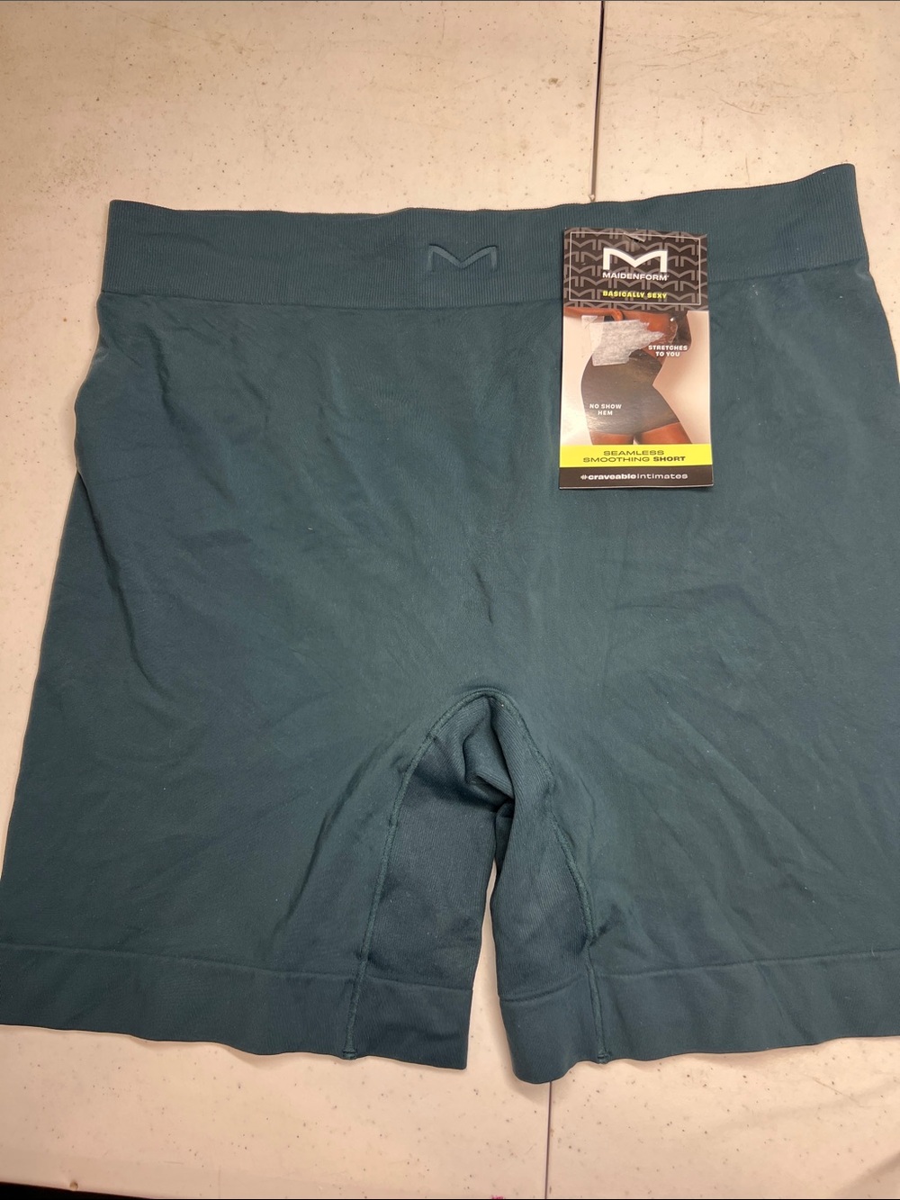 Maidenform Seamless Smoothing Short - Teal Green